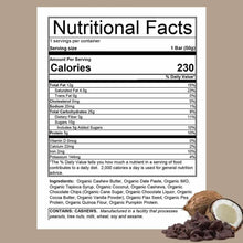 Load image into Gallery viewer, Raw Energy Bars - (WORKOUT/ RACE)