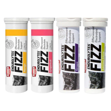 Load image into Gallery viewer, Hammer Nutrition Endurolytes Fizz electrolyte tablets in Mango, Grapefruit, Grape, and Lemon Lime flavors